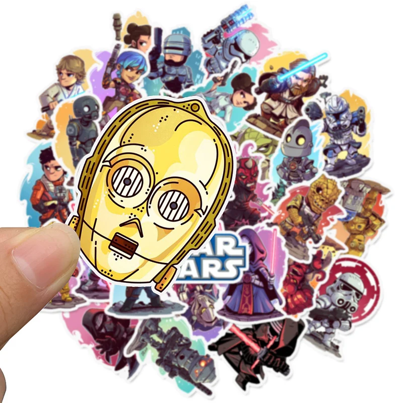 50 PCS STAR WARS Stickers Pack Movies Character Sticker For DIY Skateboard Motorcycle Luggage Laptop Cartoon Sticker Sets