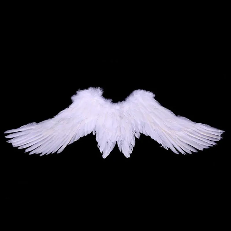 Black White Feather Angel Wing Child Adult Cosplay Show Costume Prop Wedding Party Halloween Christmas Navidad Decorations