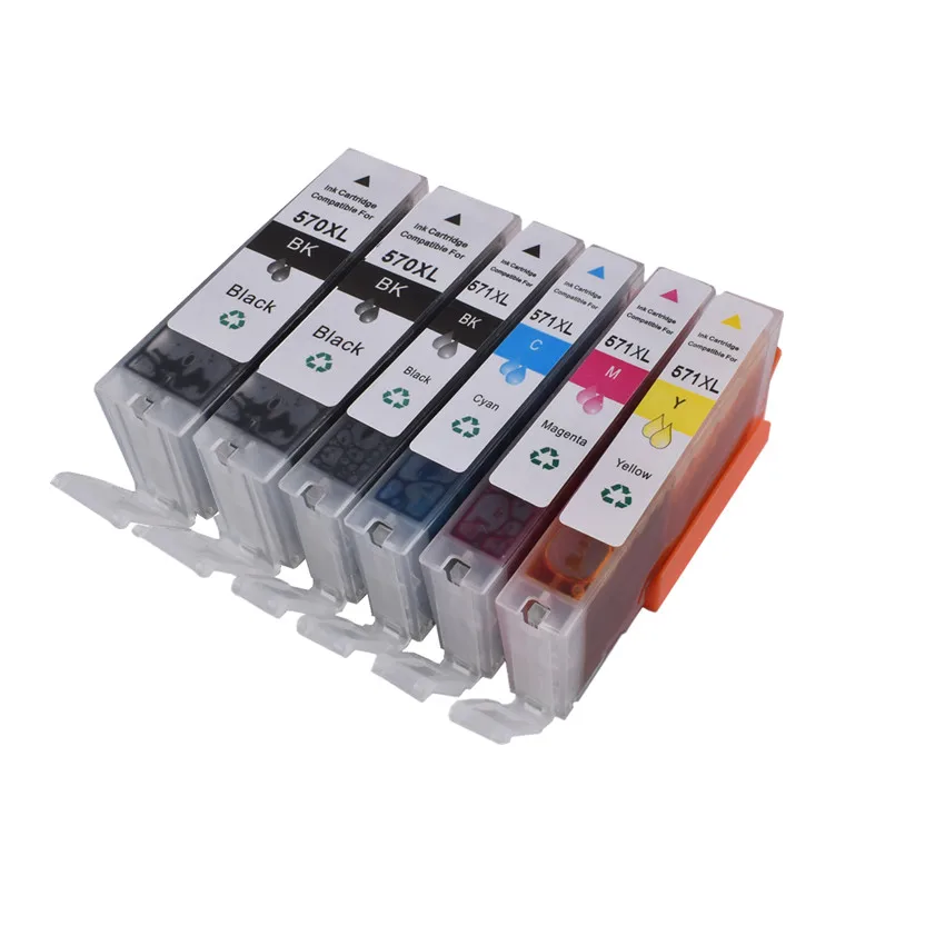 

PGI-570 BK 570 571 ink cartridge full ink for canon PIXMA TS6050 TS6051 TS6052 TS5050 TS5051 TS5052 TS5053 MG5750 MG6850
