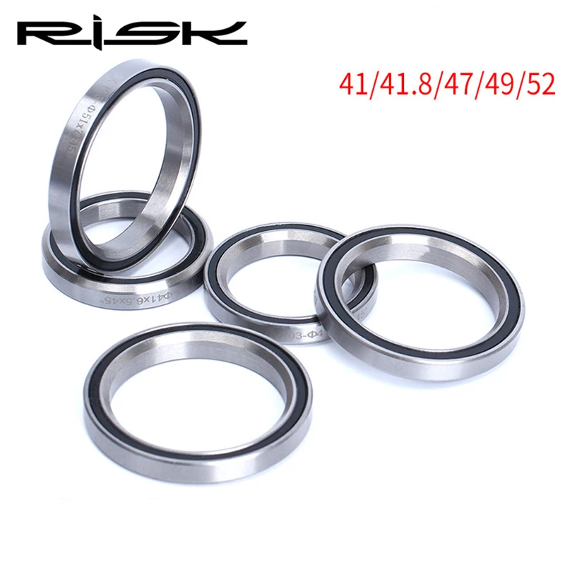 

2018 Risk Bike Headset Repair Bearings For 28.6/44/30mm Headset Mountain Bicyclce Steel Bearing 41/41.8/47/49/52mm Repair Parts