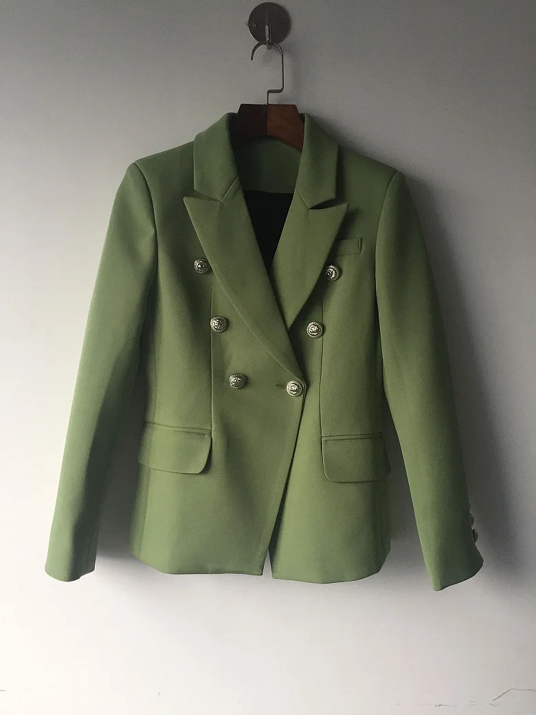 High quality brand design women's buttons small suits European&American Female double-breasted Blazer coat