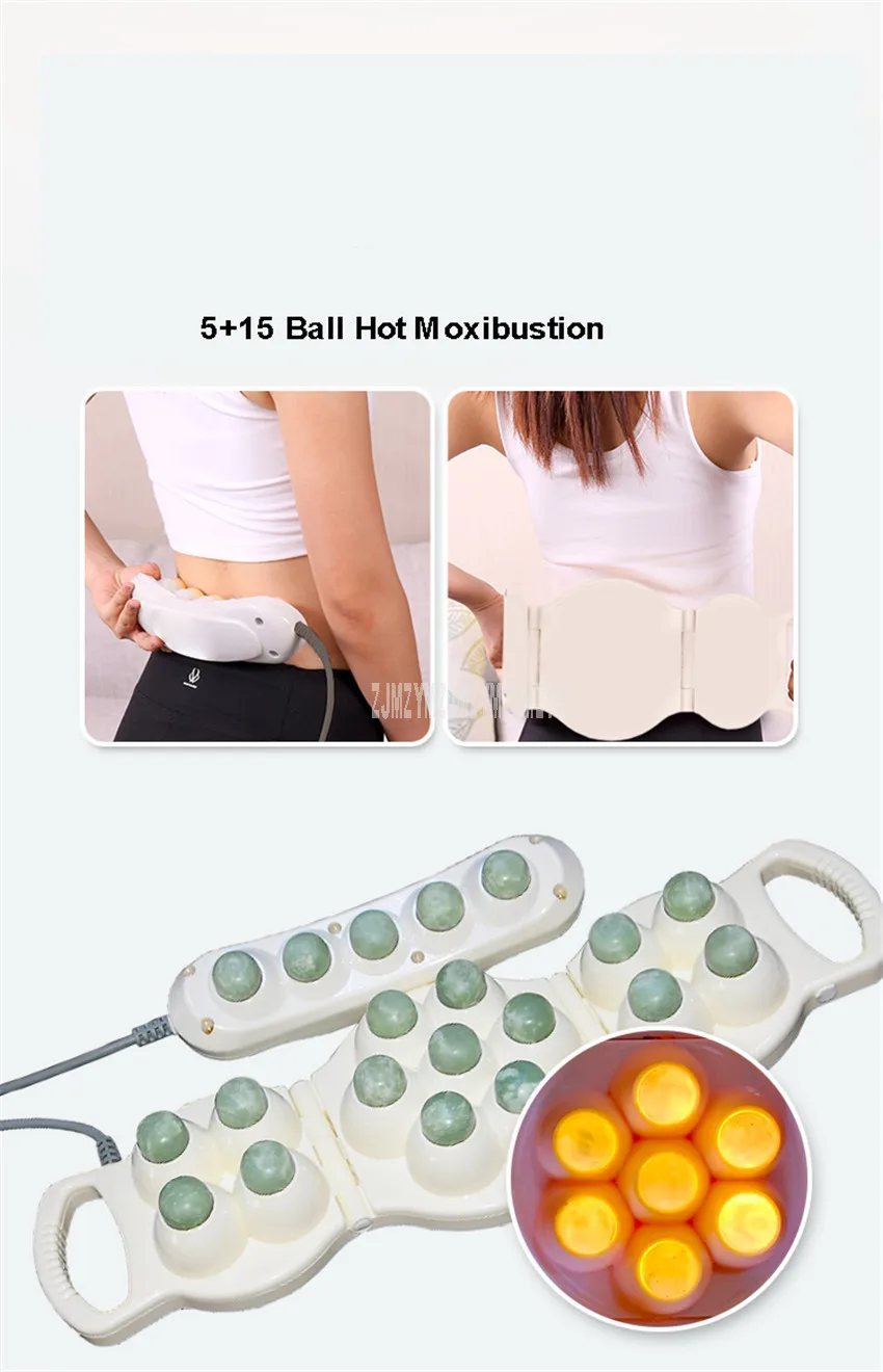 Multifunctional 12+1 Mode Hot Jade Physical Therapy Thermotherapy Bed Orbital Jade Infrared Vibration Body Health Massage Bed