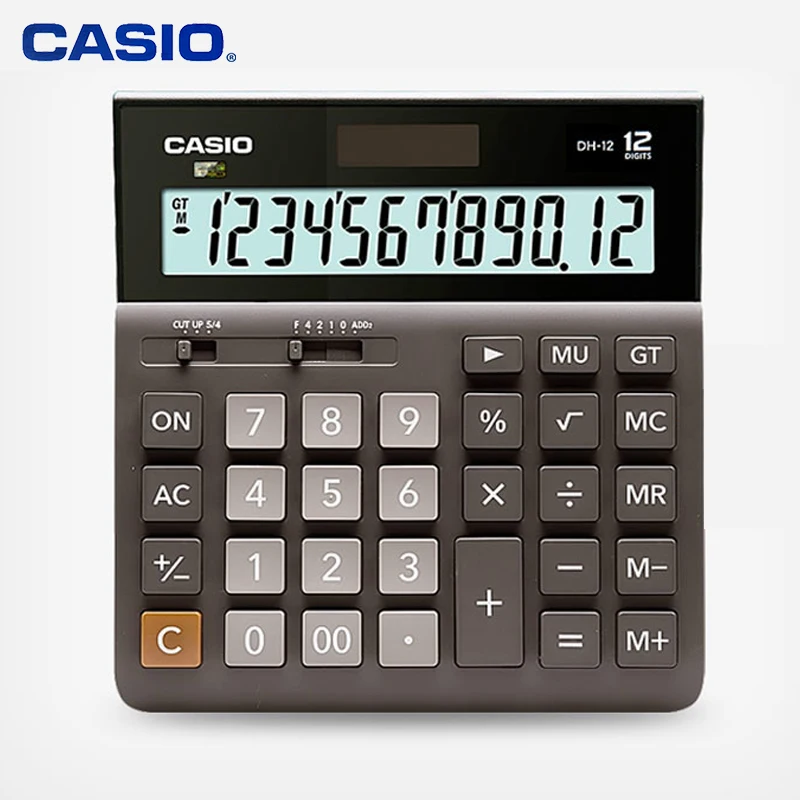 Casio MH 12 Ultra Wide Calculator Office Business Gift Solar Computer