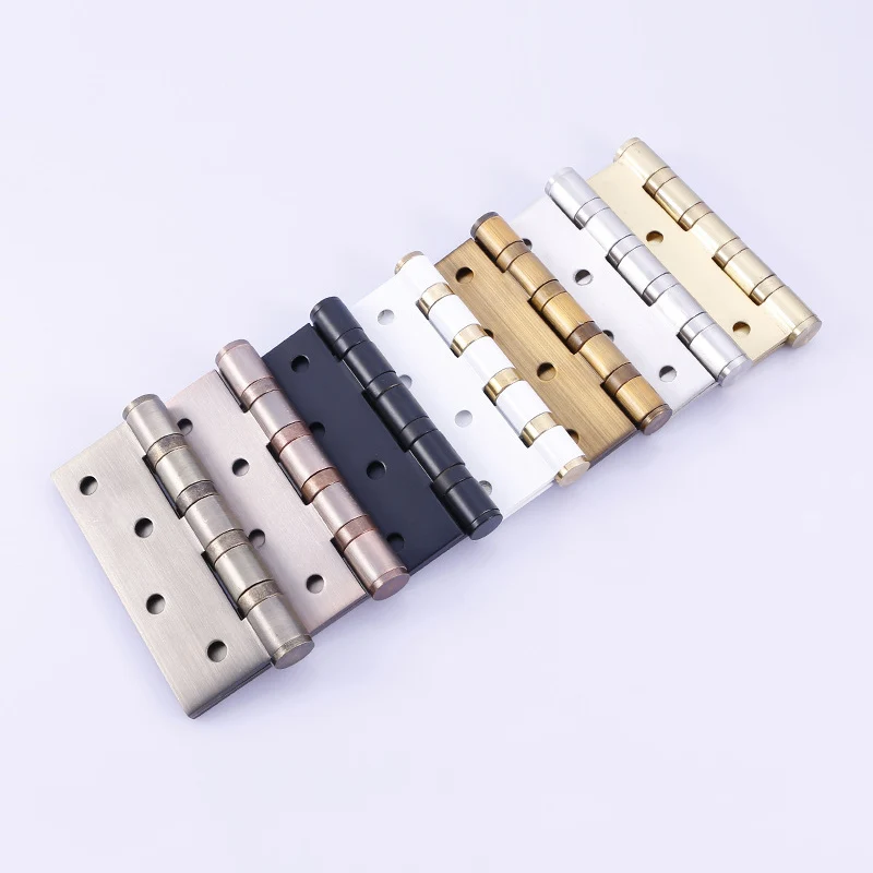 

2 Pcs 4x3 Inch Stainless Steel Brushed Door Hinges Bearing Hardware Flat Open JDH99