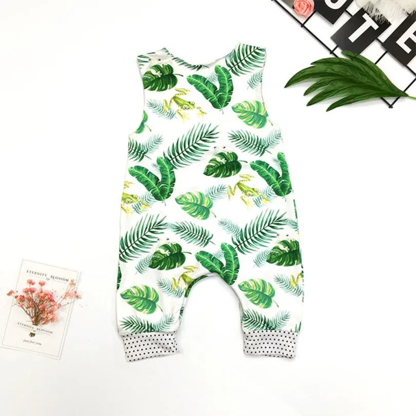 

ROMIRUS baby rompers Newborn Infant Baby Girl Boy Sleeveless Floral Romper Jumpsuit Summer Cotton High Quality Clothes Outfits