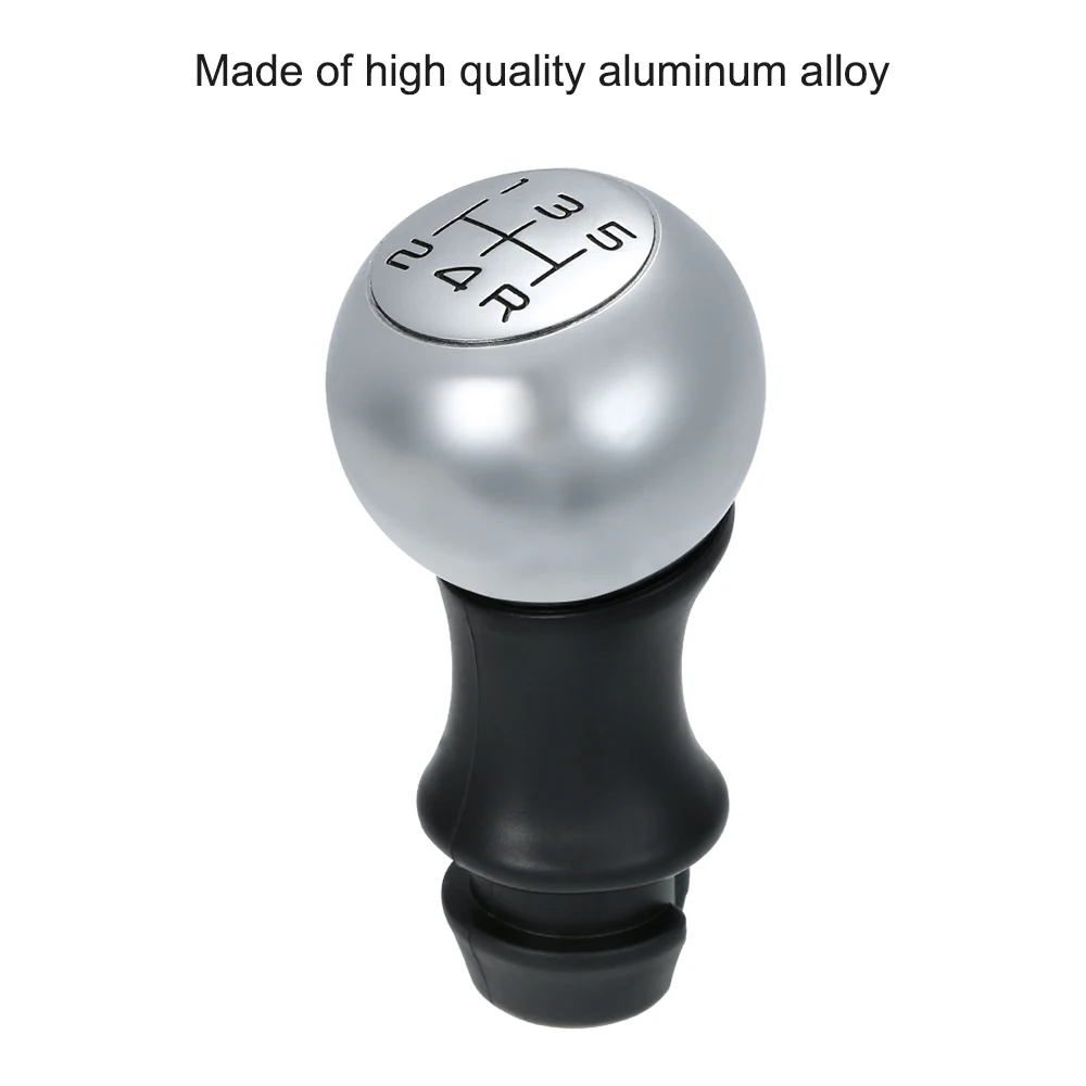 

Chrome Head Lever Adapter 5 Speed Car Gear Shift Knob Stick Manual Shift Lever for Peugeot 106 206 207 306 307 407 408 508 807