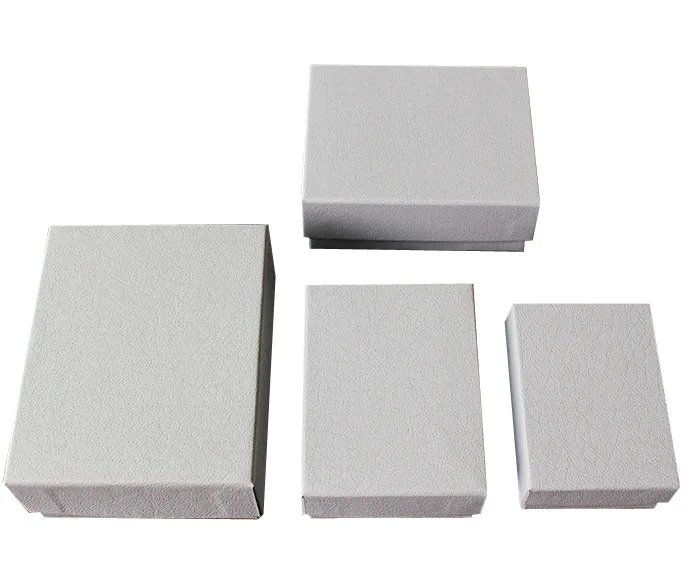 

Factory Outlet 60pcs/lot White Jewelry Packaging Box for Necklace Ring Earring Jewelry Gift Box Jewelry Accessories Packaging