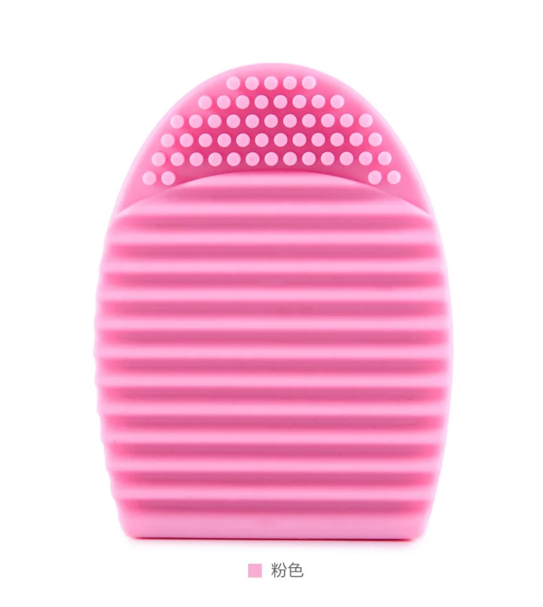 Силиконовые кисти для макияжа, моющие, чистящие инструменты, косметические кисти для макияжа, скрубберная доска, моющая Косметическая щетка для чистки инструмента - Handle Color: Pink