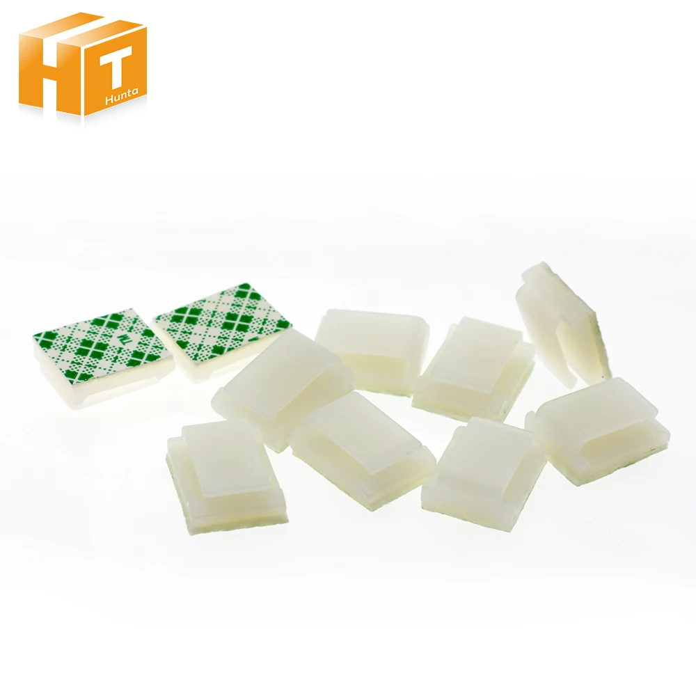 

Self-adhesive Wire Bundle Holder Cable Clip for Fix LED Strip Connector Tie Mount 10pcs/ lot