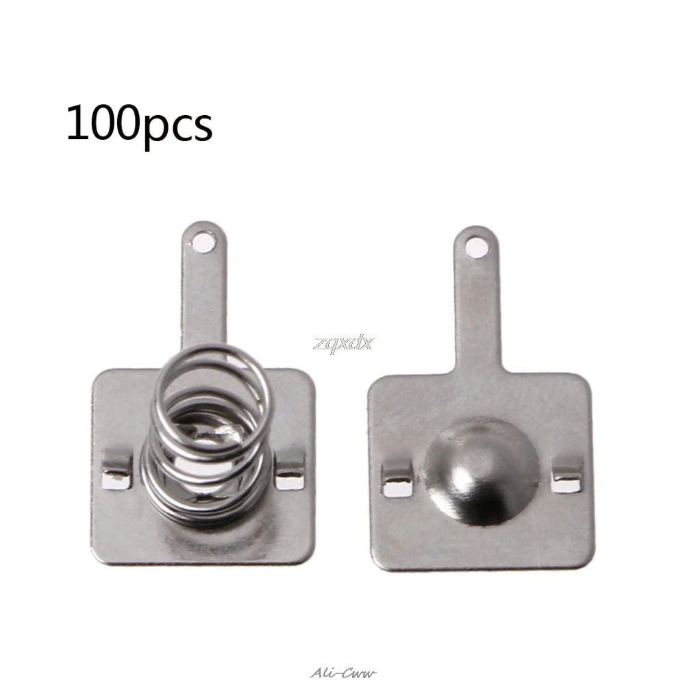 100pcs Battery Shrapnel AA or AAA Spring 5 No. Positive And Negative Contact Pieces 9*8MM |