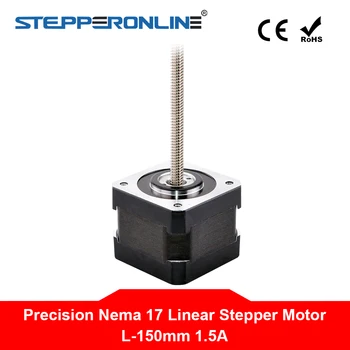 

Precision Linear Actuator Nema 17 Non-captive Stepper Motor 34mm Stack 1.5A Screw Length 150mm for Z Axis or CNC Machine