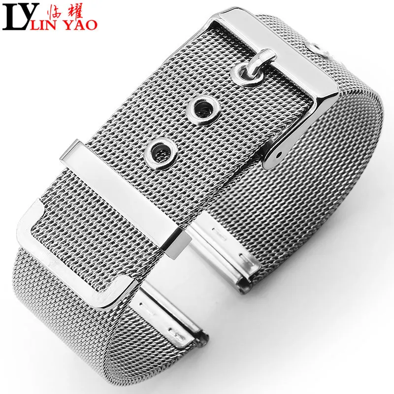 

Steel mesh thin for quartz watches Bracelets 16mm 24mm men Watchband stainless.Apply to DW Calvin Klein, Timex watches band.