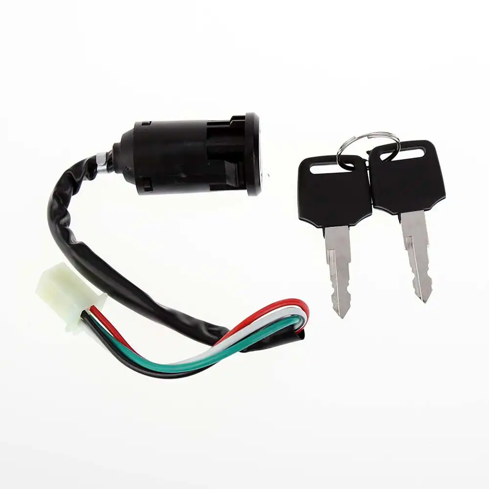 

Key Ignition Switch 2pcs key 4 wire Ignition lock for dirt bike ATV motorcycle Use for Yamaha Suzuki kawasaki Scooter