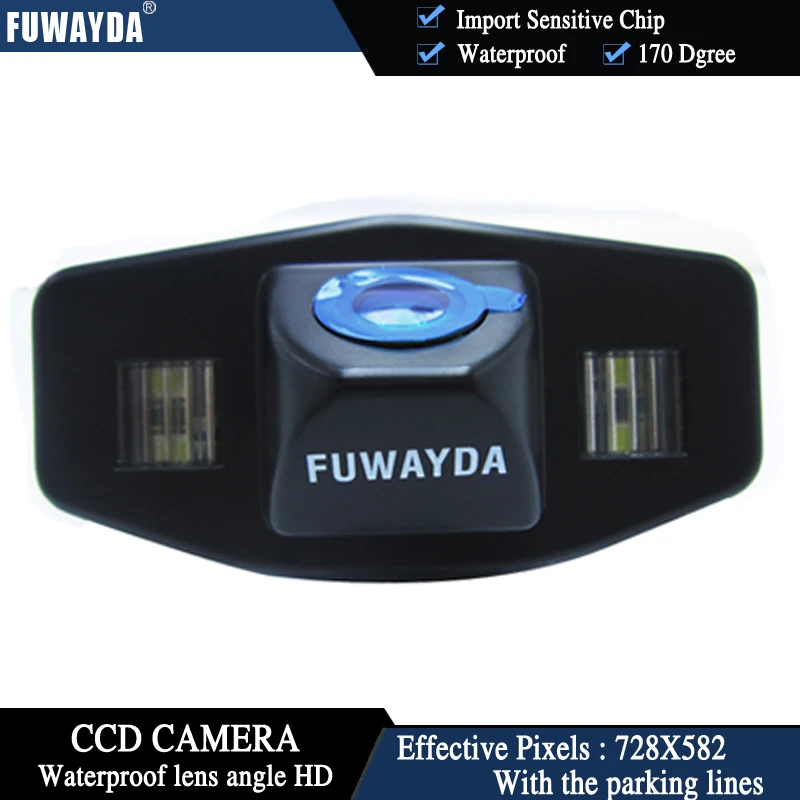 Online Cámara de visión nocturna FUWAYDA CCD resistente al agua para aparcar marcha atrás para Honda Accord Pilot Civic Odyssey Acura TSX
