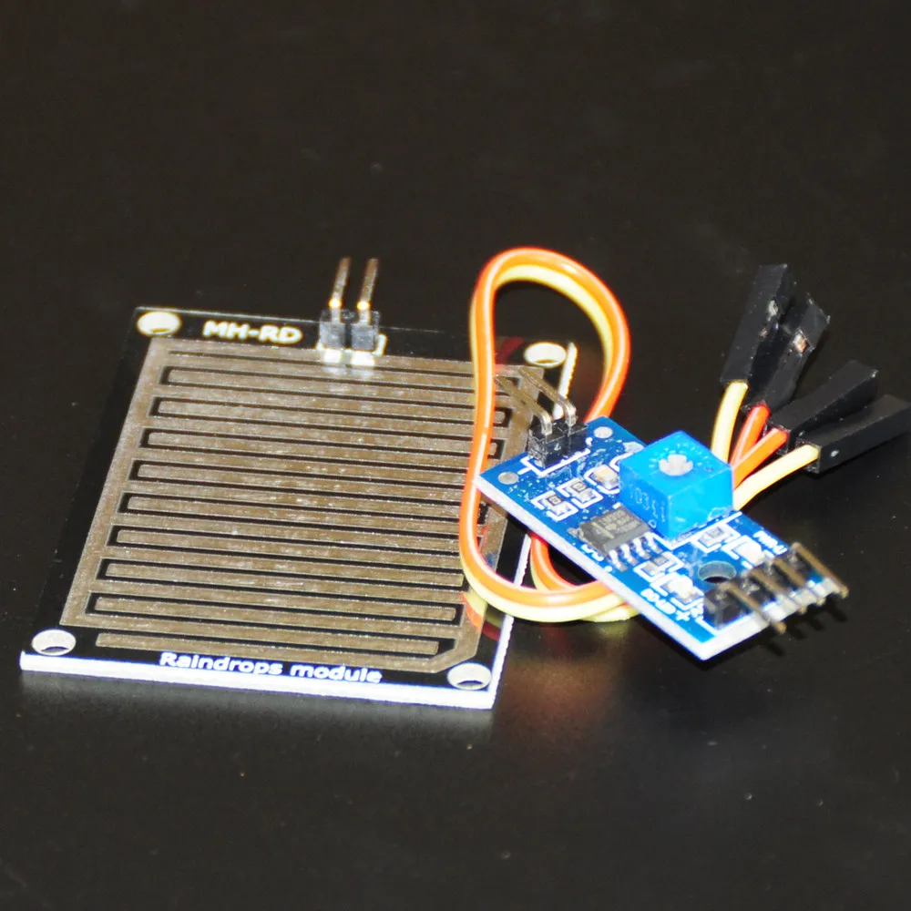 Rain Raindrops Sensor For Arduino Weather Module Starter DIY Kit Board Sensitive Detection Humidity 3.3V-5V Rain Sensors Circuit (2)