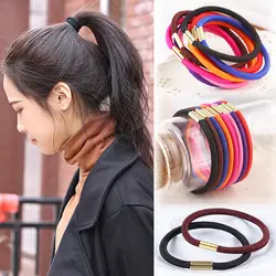 Лидер продаж 2018 простой веревка для волос для женщин и девочек аксессуары для волос Высокое качество эластичные резинки для волос
