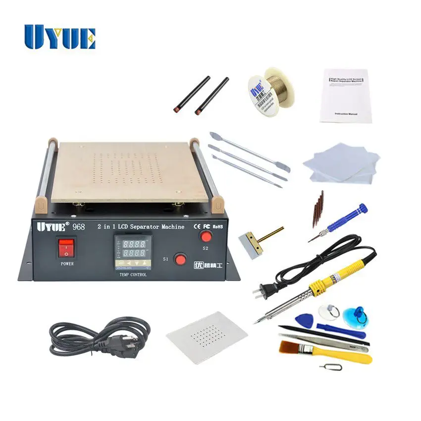 

14 inch UYUE 968 Build-in Vacuum Pump LCD Separator Machine kit for Pad Phone LCD screen Refurbish