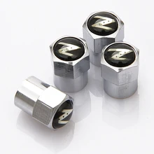 4 Pcs/Set Metal Car Tire Valve Caps N Emblem Logo Mark Car Styling Air Tyre Stems Cover Auto Motorcycle Wheel Accessories