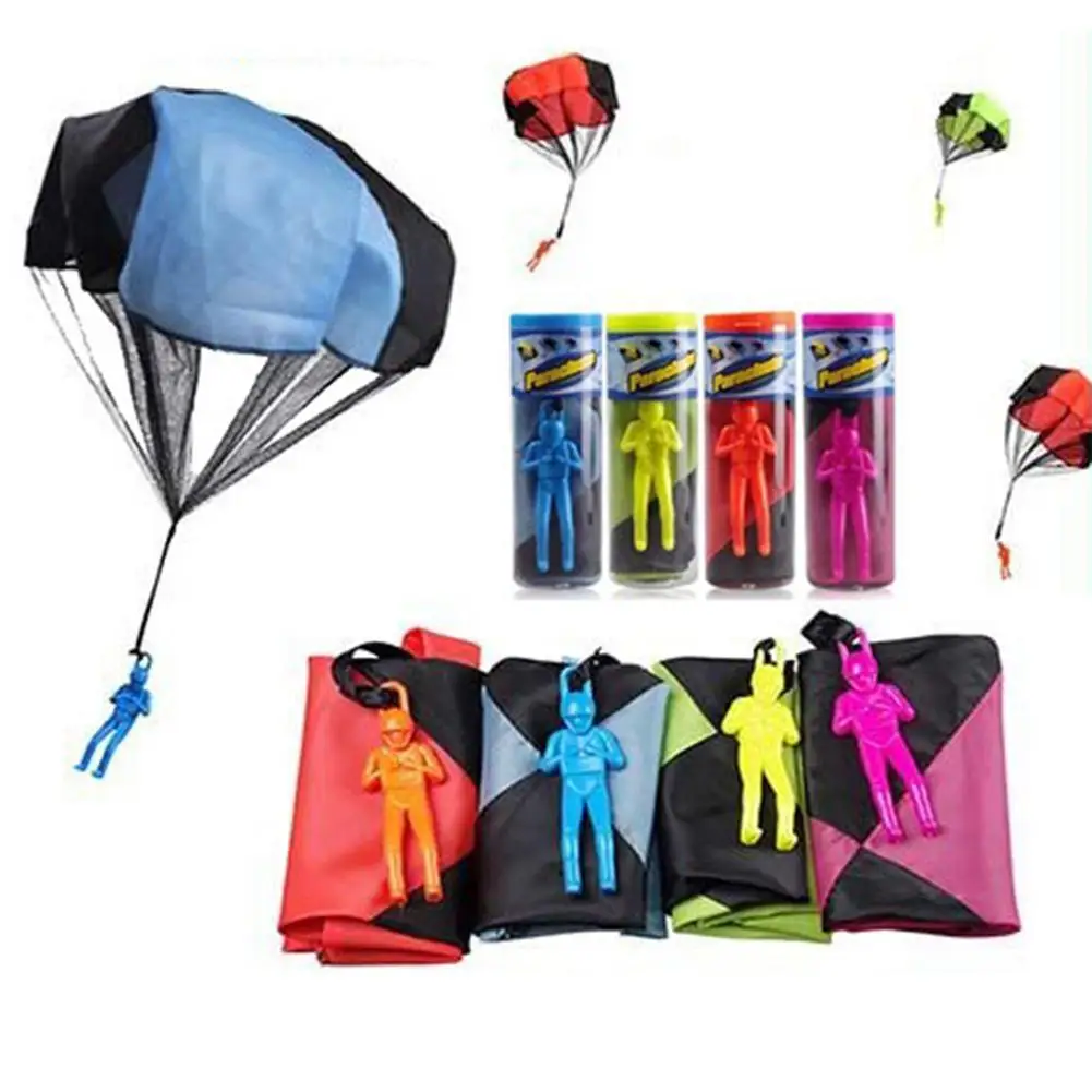 

Kids Hand Throwing Mini Play Parachute Toy for Outdoor Sports Random Color