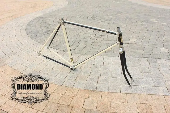 Рифлёная рама dead fly bike/шоссейная велосипедная Рама для городского велосипеда/Рейнольдс рама хромированная молибденовая стальная рама может быть настроена