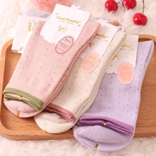 Брендовые носки для девочек, женские хлопковые носки, женские, женские, с рисунком Коко, в ванильный горошек, Модальные, дышащие, антибактериальные, анти-берибери