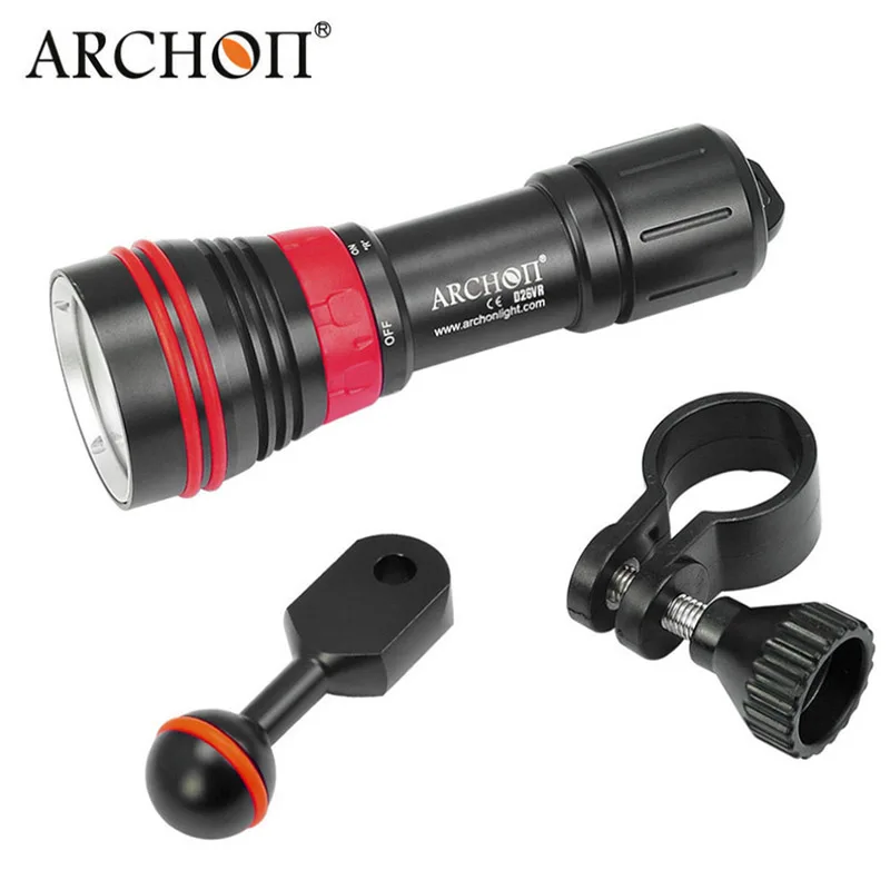 Карманный фонарик для дайвинга ARCHON D26VR W32R 2000 лм белый красный видео свет