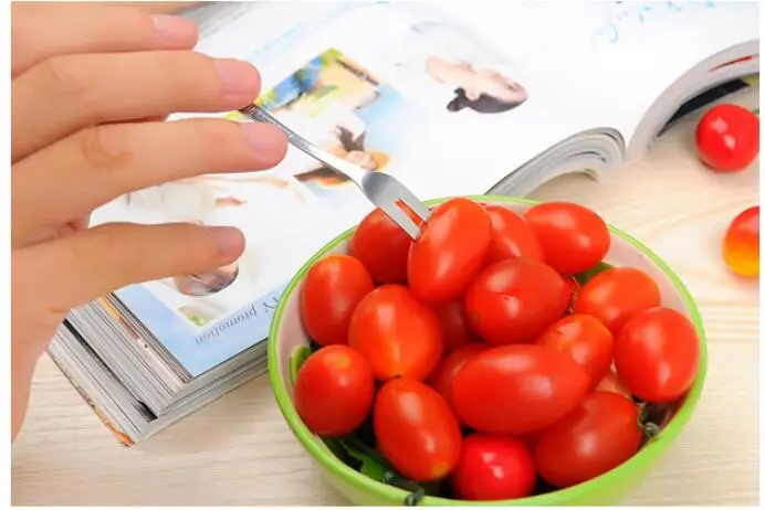 Free-shipping-500pcs-13cm-stainless-steel-fruit-fork-creative-environmental-small-fruit-fork-ht46020 (5)