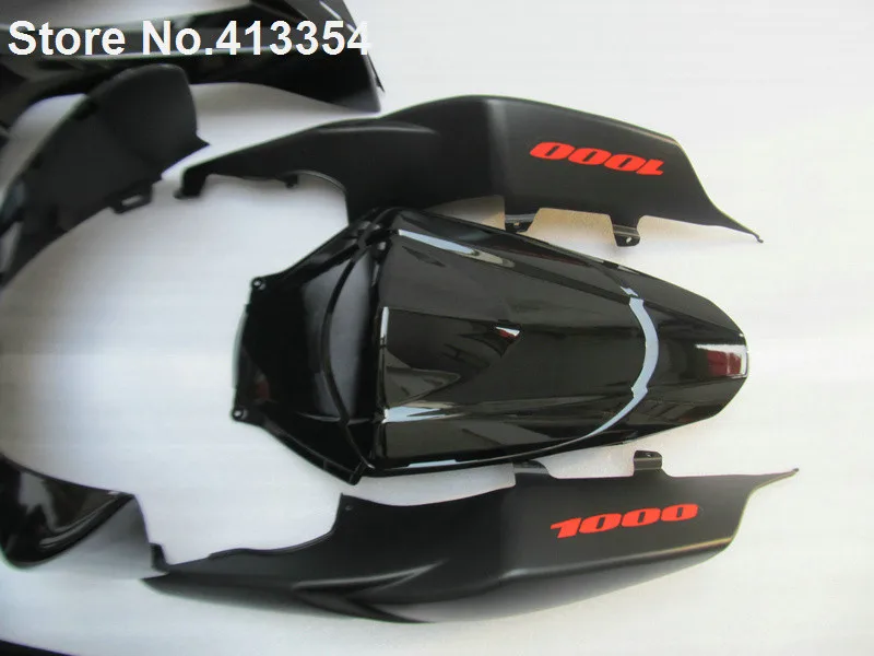 Для Suzuki GSXR 1000 07 08 K7 K8 глянцевый черный обтекатель для мотоцикла комплект GSXR1000 2007 2008 HH03