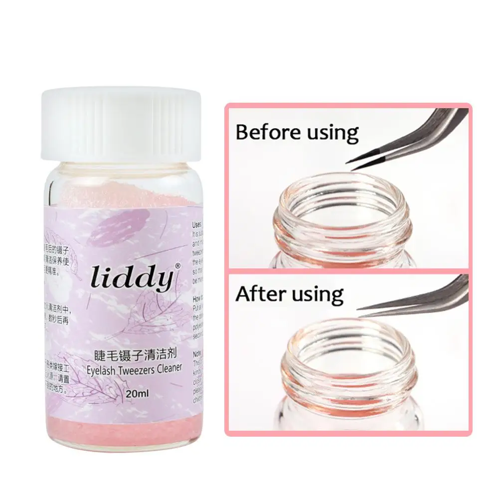 

20ML Tweezers Cleaning Fluid Eyelash Tweezers Cleaner Special Glue Removal Makeup Accessories Eyelash Curler Detergent
