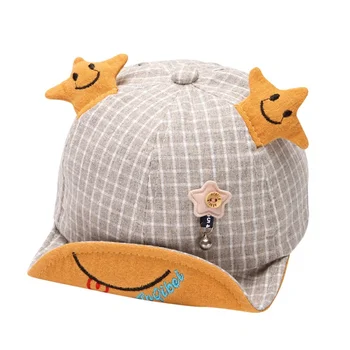 

Children's cap spring and summer baby boy girl cute cartoon thin section tide cloth hat child baseball cap