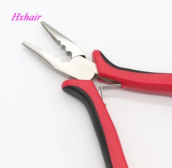 

Wholesale - 10pcs No.4 Multi-Function Hair Extension Pliers / Straight Head with Teeth and Holes / Hair Extension Tools