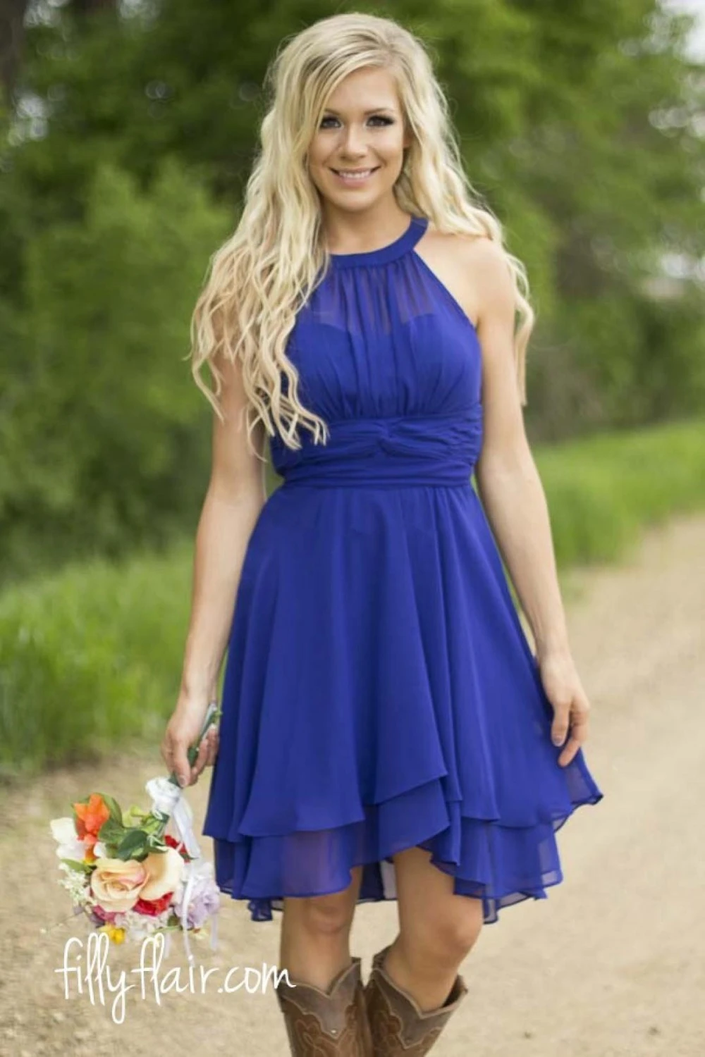 Short Bridesmaid Dresses Beach Chiffon ...