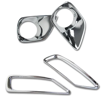 

Front&rear Fog Light Lamp Cover Trim Decor Chrome ABS 4pcs For Toyota RAV4 2013 2014 2015