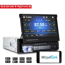 Trasporto Libero Car Radio Stereo GPS Universale 7 “scivolare verso il basso Dello Schermo di Tocco di 1DIN Telecomando FM Bluetooth MP3 MP5 audio Lettore