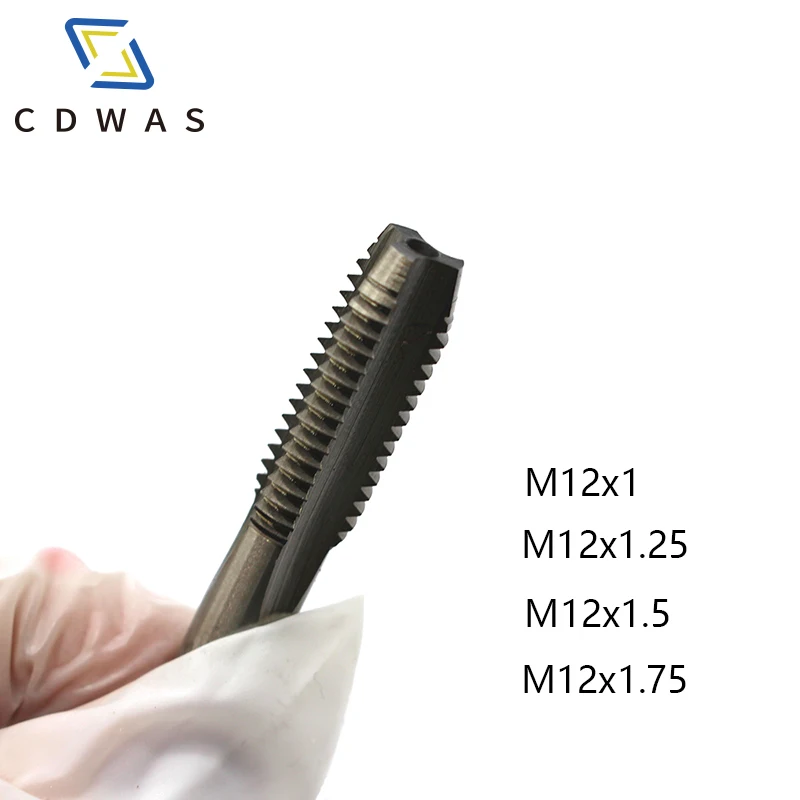 

1PC M12 HSS Tap Straight Flute Machine Tap M12X1.25 M12X1 M12X1.5 Metric Tap Drill Thread Die Tap Right Screw Plug Hand Tool
