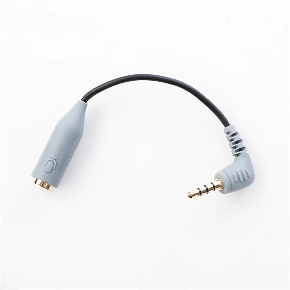 BY CIP Female Microphone TRRS Smartphone Cable Adapter Cable for RODE Video Mic Pro GO to