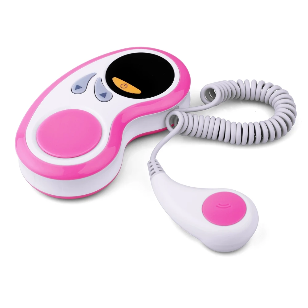 BOXYM фетальный допплеровский монитор сердцебиения младенца фетальный монитор сердечного ритма с динамиком для беременных женщин - Цвет: Pink