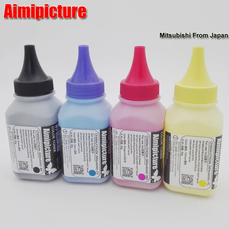 

CF410X CF410 410X imported refill toner powder compatible for HP M452 452 M477 477 Premium Quality 40g/bottle/LOT