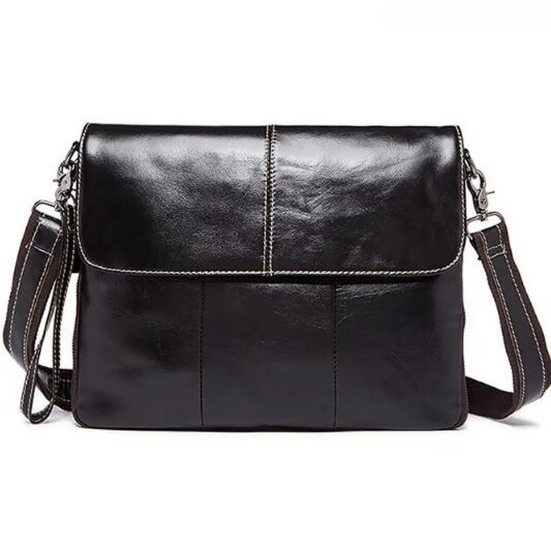WESTEL حقيبة الرجال جلد طبيعي Crossbody أكياس للرجال غطاء وزيبر الذكور حقيبة ساعي بريد للرجال المرأة حقائب كتف رجل حقائب 8007