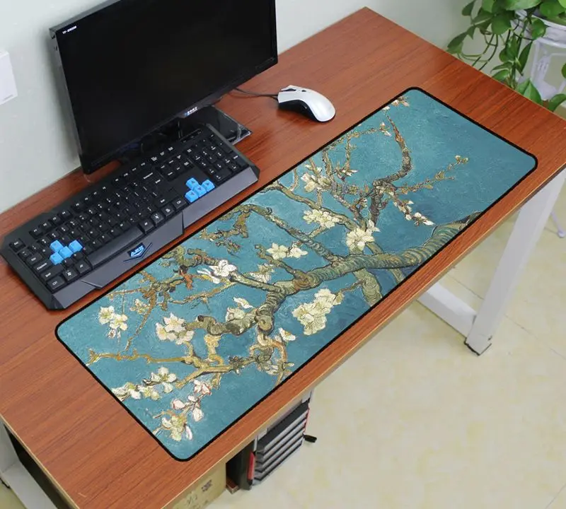 Коврик для мыши Ван Гог 900x300 мм коврик для мыши notbook компьютерный коврик для мыши игровой коврик карта мира геймер для клавиатуры коврик для мыши - Цвет: Size 900x300x2mm