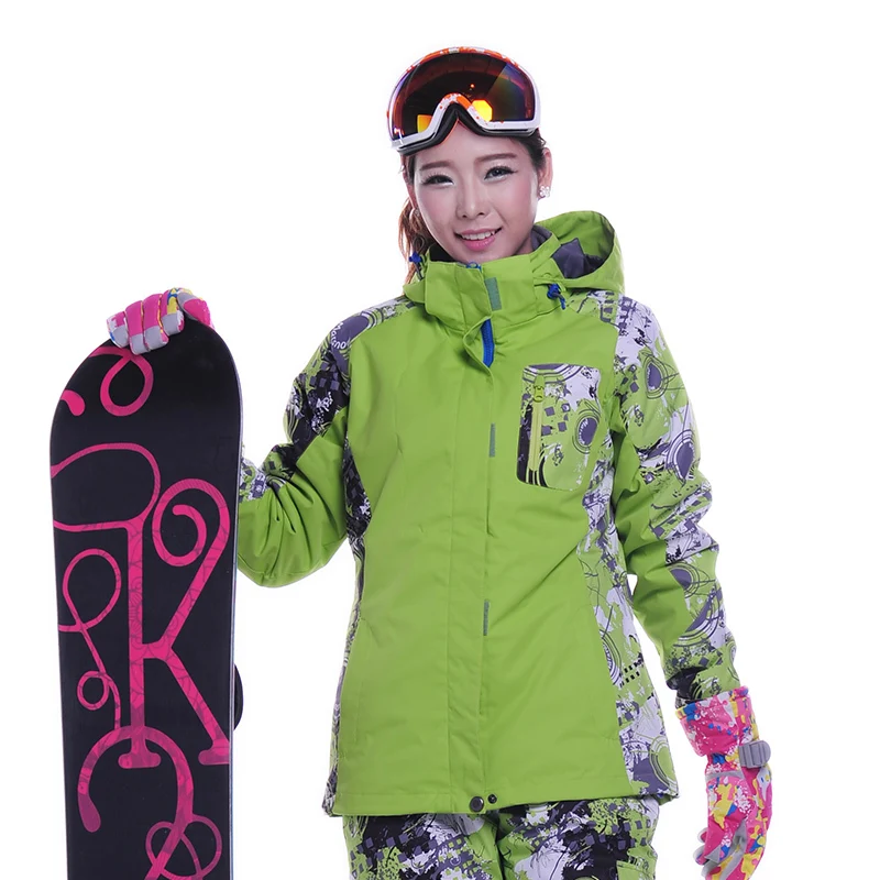 Snowboarding snow font b Jacket b font female Colorful 2015 High Quality Warm Waterproof Windproof Skiing