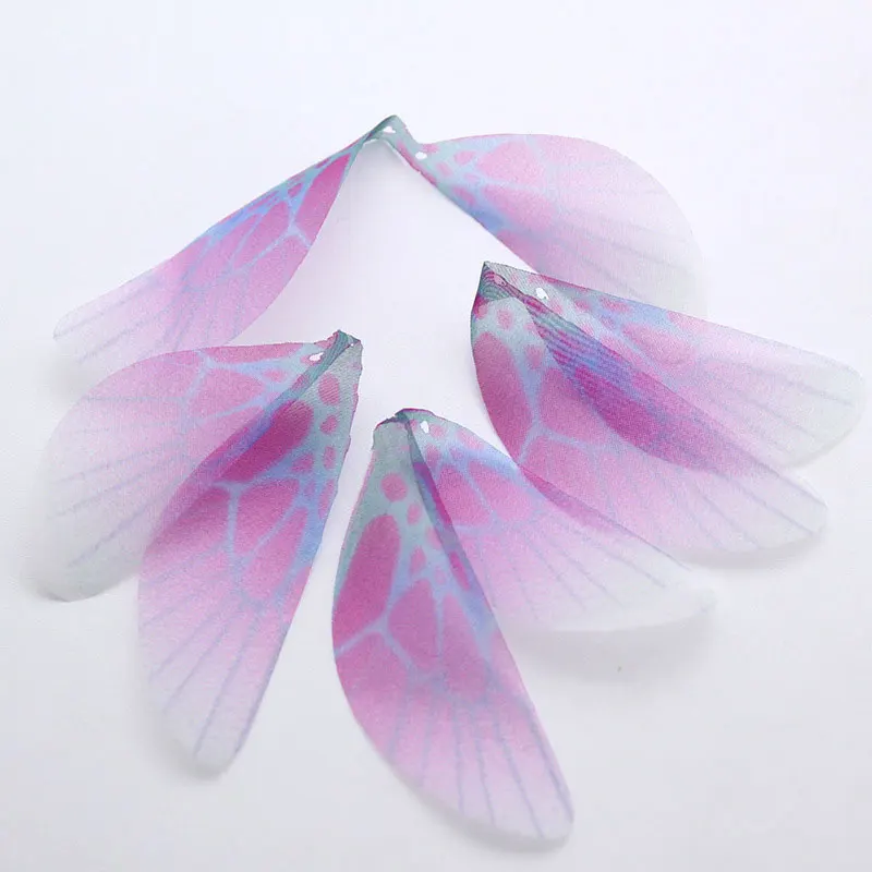 Красочная ткань с бабочками для изготовления ювелирных сережек Diy шифоновые аксессуары для книг на день рождения 10 шт