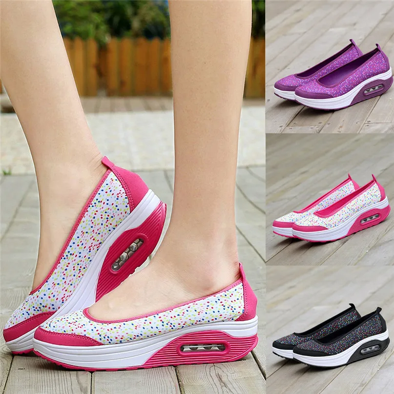 Women Outdoor Sneakers Mesh Casual running shoes Sports Shoes Thick-Soled Air Cushion Shoes Sneakers  #2S05 (4)