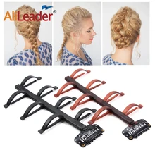 AliLeader 1 шт. эластичная лента Vlechten инструмент Chignon Maker аксессуары для волос для косичек заколка для волос коричневый/черный Высокое качество