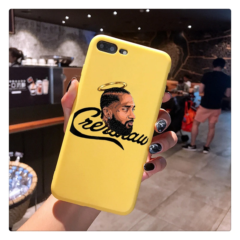 Рэпер Nipsey Hussle цвет мягкий, силиконовый, из ТПУ чехол для телефона для Apple iPhone 8, 7, 6, 6S Plus, X XS MAX XR 11 pro