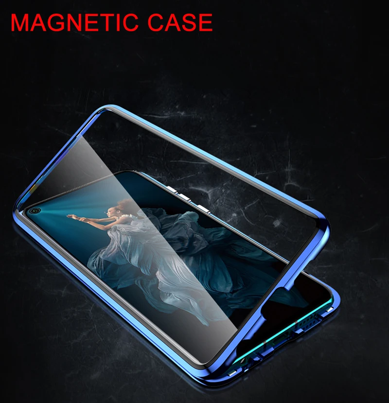 

Metal Magnetic Double Sided Case For Huawei Mate 30 Pro Back Cover