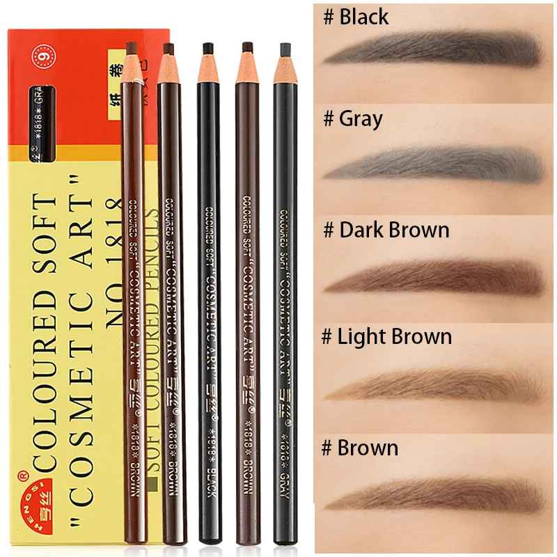 

1Pcs Eyebrow Microblading Eyebrow Tattoo Pen Waterproof Permanent Makeup Eye brow Pencil Positioning Lip Eyebrow Crayon Enhancer