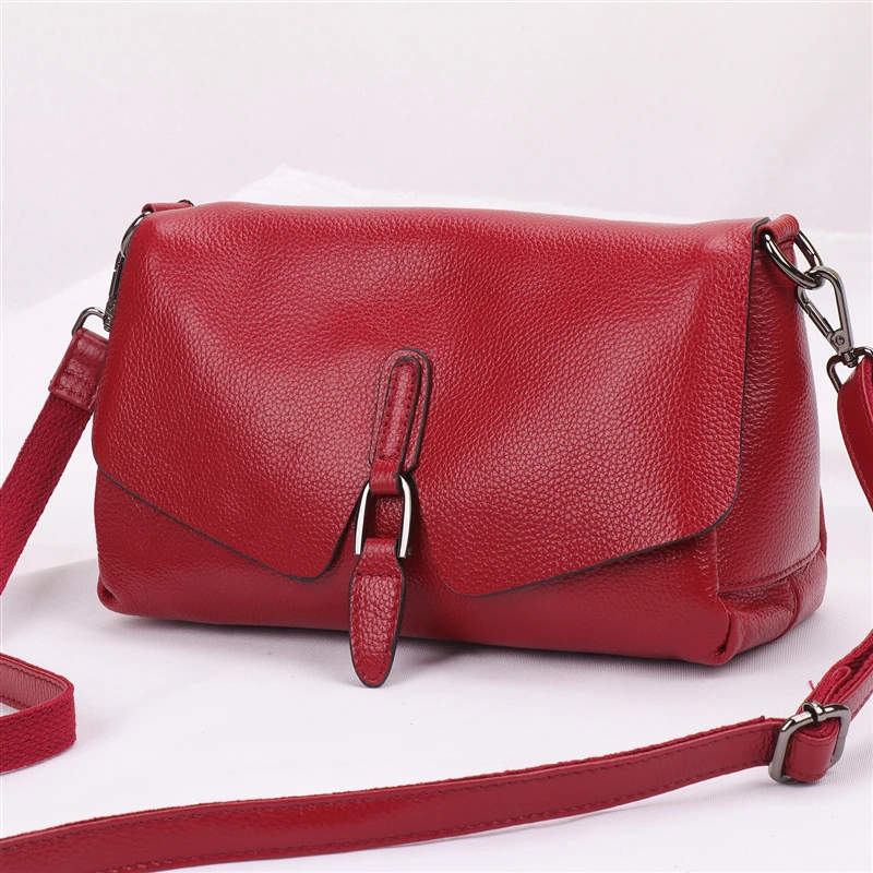  Pure leather handbag 2019 new leather shoulder Messenger bag female fashion wild texture first laye - 32996058858