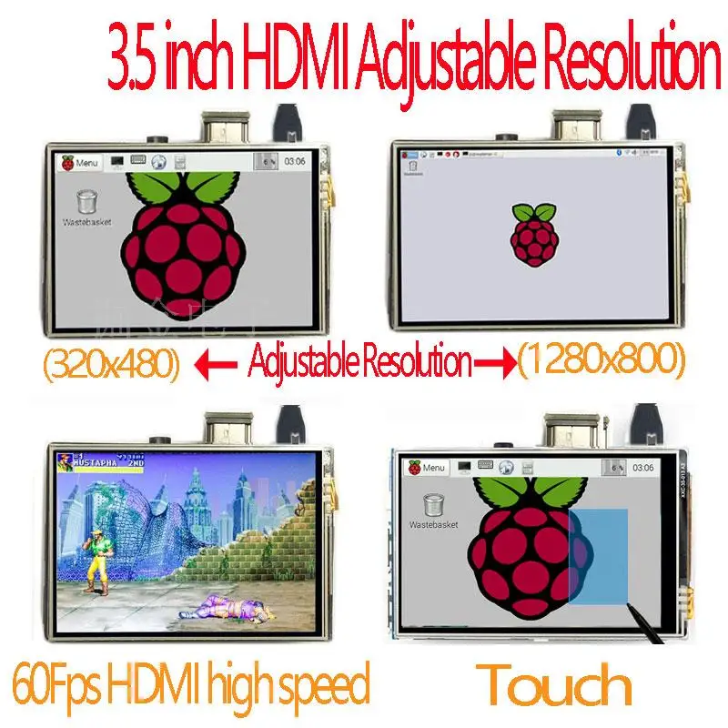 Raspberry Pi 3 Model B+ Board +3.5" HDMI LCD Touch Screen Display with Stylus + Acrylic Case Raspberry Pi 3 Model B+ Board +3.5" HDMI LCD Touch Screen Display with Stylus + Acrylic Case
