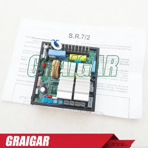 Free Shipping 5PCS/LOTS Generator AVR SR7, Automatic Voltage Regulator AVR SR7-2G For Mecc Alte